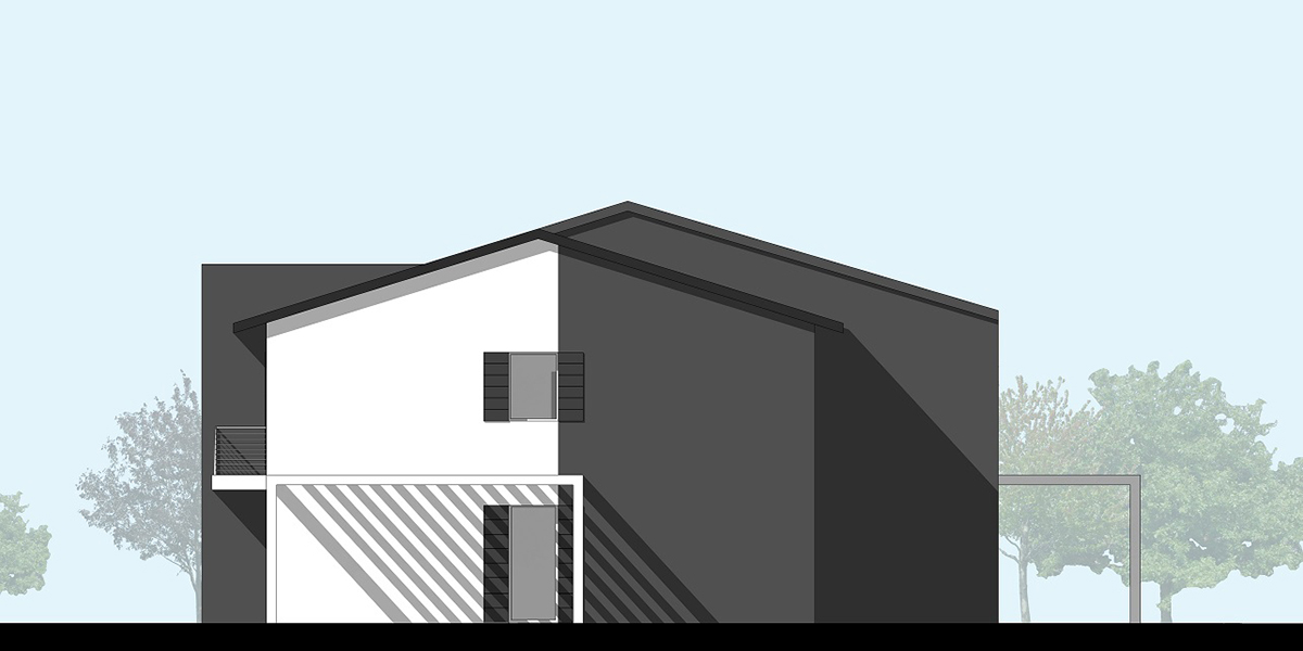 nuova casa trifamiliare in costruzione